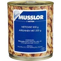 Musslor i Vatten 800g