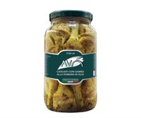 Kronärtskocka Med Stjälk i Olja 2,9kg