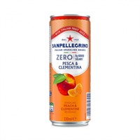 San Pellegrino ZERO Pesca & Clementin 24x33cl Burk