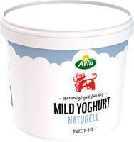 Yoghurt Naturell Mild 5L 3%